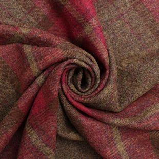 100% British Shetland Wool Traditional Twill Tartan Upholstery Fabric
