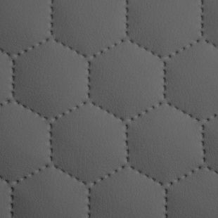 Quilted Faux Leather Fabric -  Hexagon Stitch