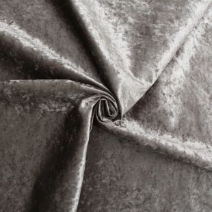 Silver Glitz Crushed Velvet Heavyweight Upholstery Fabric