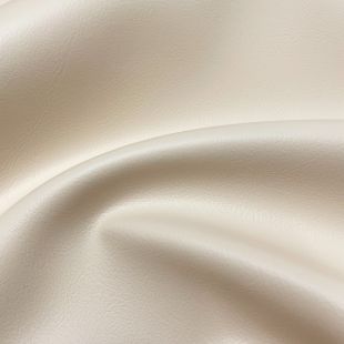Fire Retardant Faux Leather Upholstery Vinyl Fabric - Cream