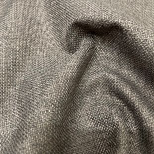Soft Plain Linen Look Designer Upholstery Fabric Slate Grey