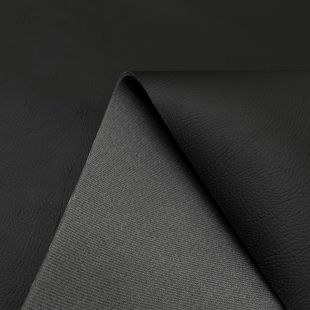 Scrim Foam Backed Faux Leather - Black