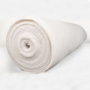Thick 100% Cotton Thermal 8oz Dormette Curtain Interlining - White