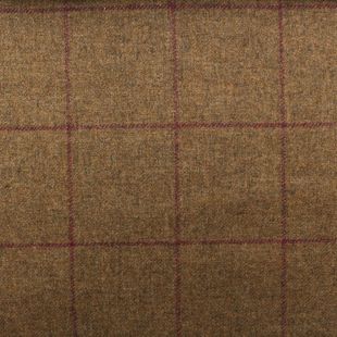 100% British Shetland Wool Fabric - Lochranza Window Pane