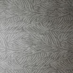 Light Grey Floral Textured Chenille Fabric