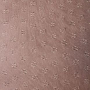 Baby Pink Embossed Floral Polycotton Fabric