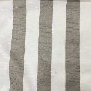 Beige and White Stripe Lightweight Furnishing Fabric