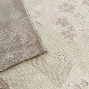 Briar White Beige Abstract Floral Upholstery Furnishing Fabric