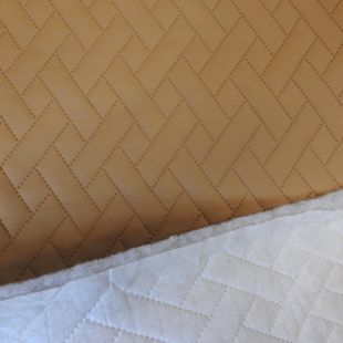 Embossed Scrim Foam Backed Faux Leather Faux Leather Upholstery Fabric