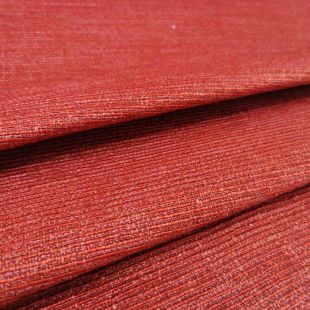 Slubbed Woven Chenille in Rich Red Upholstery Furnishing Fabric
