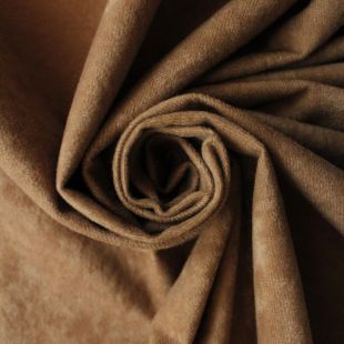 Crushed Terracotta Low Pile Chenille Curtains Soft Furnishing Fabric