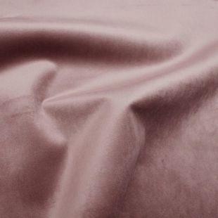 Regents Lux Velvet Fire Retardant Upholstery Fabric - Dusty Pink
