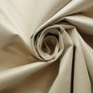 Pale Beige Faux Suede Curtains Soft Furnishing Fabric