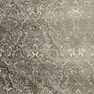 Grand Bazaar Olive Damask Vintage Raised Velvet Upholstery Fabric