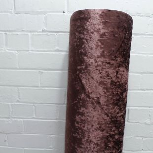 Burgundy Crushed Velvet Clearance Upholstery Furnishing Fabric