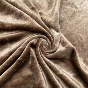 Senkaki Bronze Cargo Velour Upholstery Furnishing Fabric
