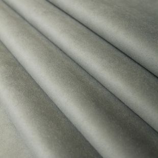 Grey Faux Suede Curtains Soft Furnishing Fabric