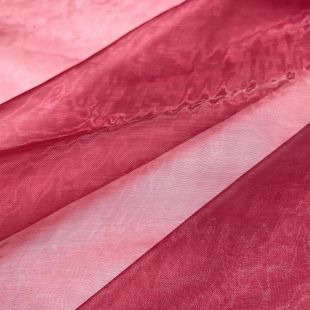 Burgundy Organza  Lightweight Furnishing Fabric