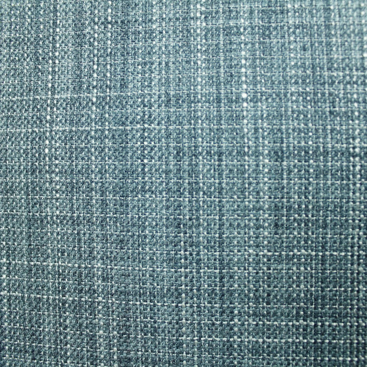Teal Blue Melange Linen Look Upholstery Furnishing Fabric